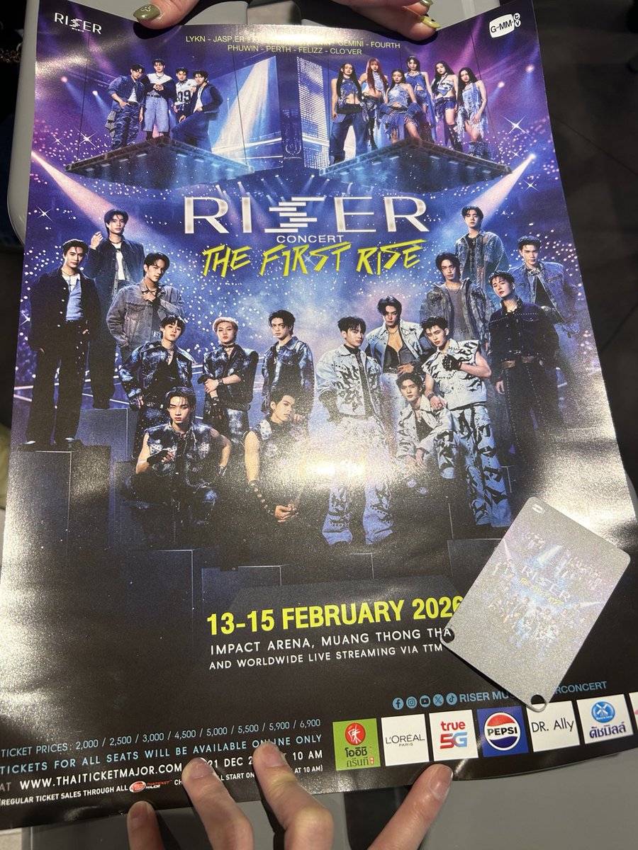 譲渡】Riser Concert 譲）ポスター+ チケットカード 求）2600円 取引