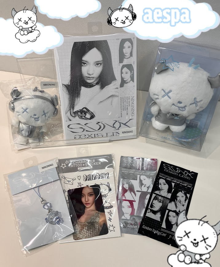 【aespa/まとめ売り】！　※バラ売り不可 🩶#aespa LIVE TOUR [#SYNK : #aeXISLINE] OFFICIAL MD 絶賛販売中です