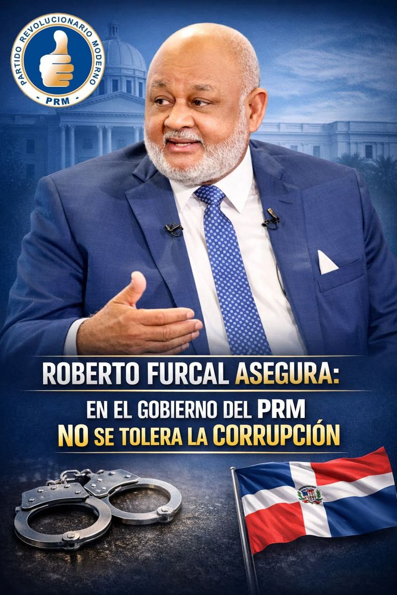 El Dr. <a href="/RobertoFulcar/">Roberto Fulcar</a>, afirmó que en GOB del <a href="/PRM_Oficial/">PRM</a> no se tolera la corrupción y que cualquier funcionario que tome dinero del Estado debe responder ante la justicia. Destacó que <a href="/luisabinader/">Luis Abinader</a>. ha sido firme en su postura contra el mal manejo de los fondos del Estado.