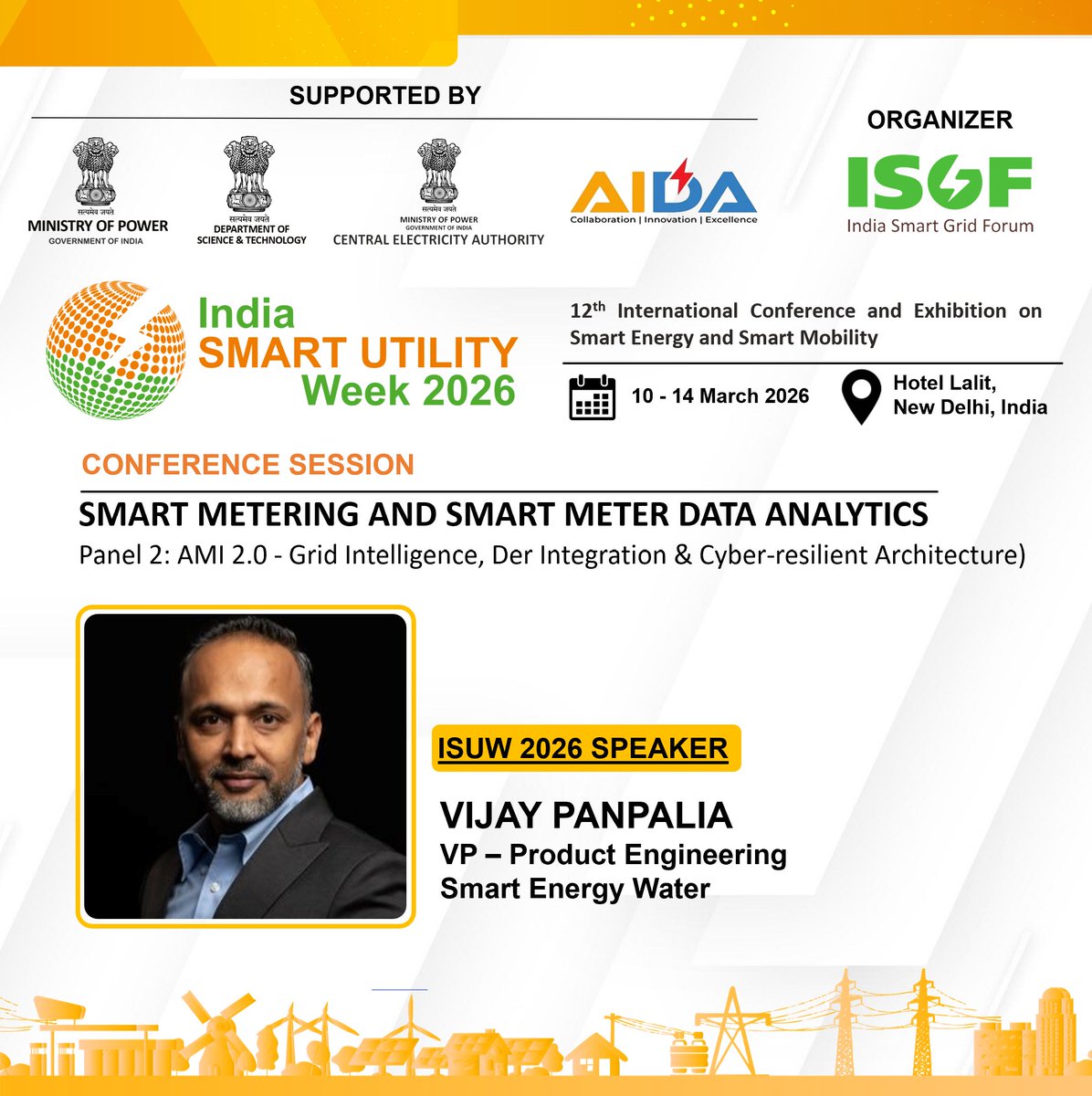 India Smart Utility Week - ISUW tweet media