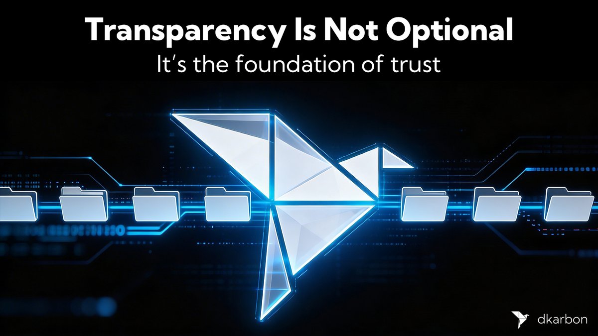 Transparency is the starting point.

Without transparency, trust cannot exist.
And without trust, no carbon market can be credible.

Have a great weekend.