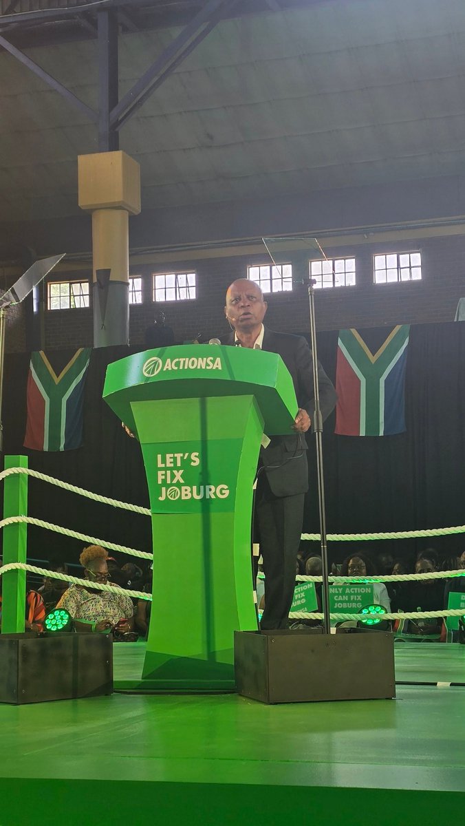 Johannesburg, we give you our No. 1 member as a Mayoral Candidate, ntate, <a href="/HermanMashaba/">Herman Mashaba</a>.

It's over to you to deliver him at the polls. 

The only man who formed a party and encouraged ordinary South Africans like myself and told us to use ActionSA as a vehicle to serve society