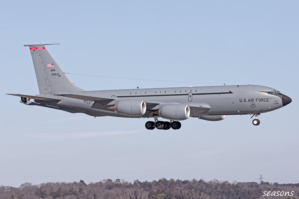 Seasons4100's tweet photo. 2026/2/21 TY
OH ANG 37993、23531が飛来。
週末にオハイオ来てくれました👍
OHIO AIR GUARDの文字とARROWが特徴な部隊👌

#121ARW https://t.co/hn1qwSgUZs