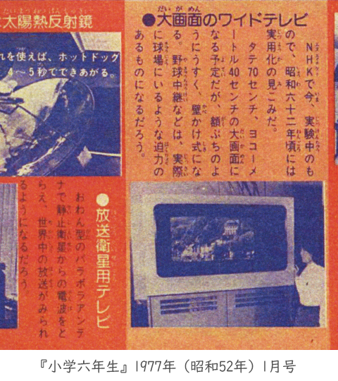 いま61歳くらいの世代が読んでいた『小学六年生』の未来予想図にも