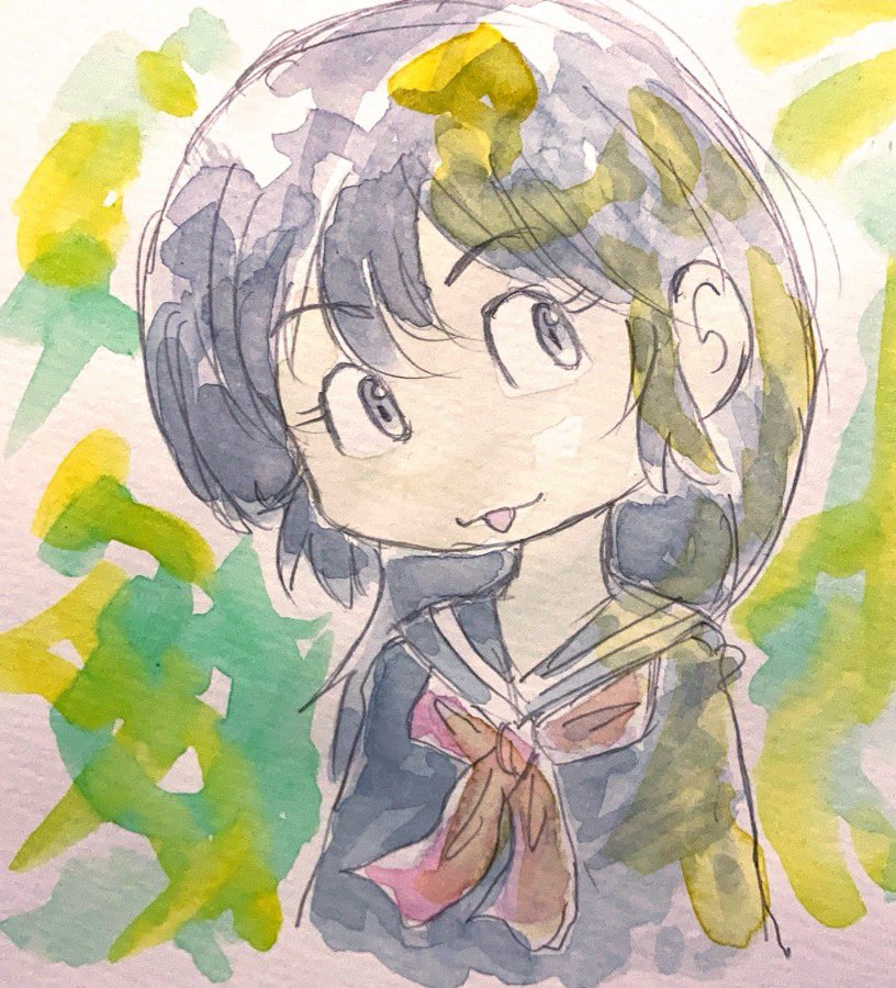 日課、今日はなんとなく描きました (^◇^;)