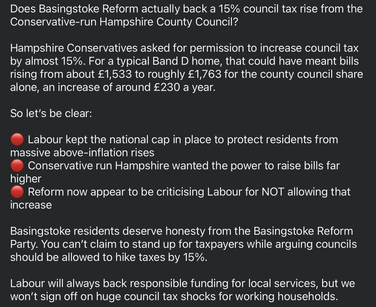 Basingstoke Labour Party tweet media