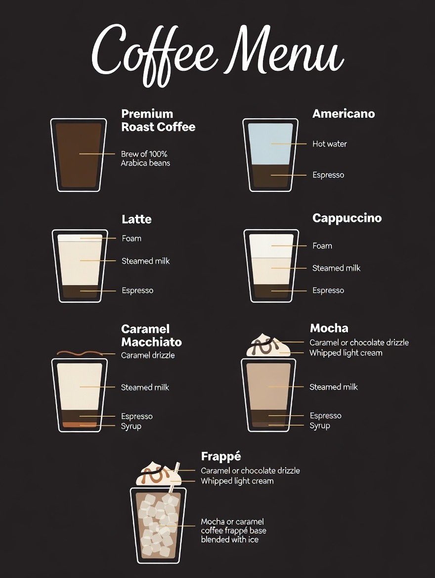 OnaCarlosX's tweet photo. ☕ COFFEE LOVERS - THIS IS YOUR CHEAT SHEET! 🔥
From bold espresso to creamy latte and everything in between.
All in one simple infographic.
No more menu panic.
📌 Save it
Tag your coffee twin
Comment your go-to 👇
#CoffeeGuide #CoffeeInfographic https://t.co/A03JuikFU1