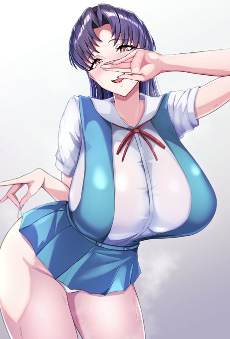 制服を着るミサトさん この人ほどうわキツが似合う人もなかなかいないと思います