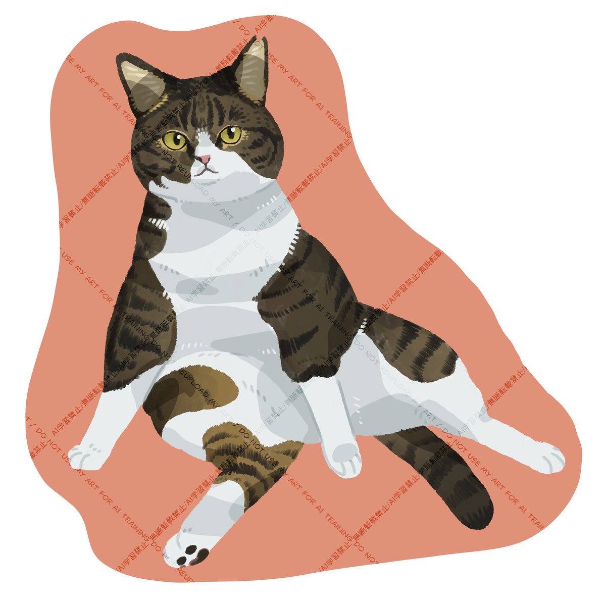 ペット似顔絵オーダー】 ※実際に納品したものに背景やウォーターマーク