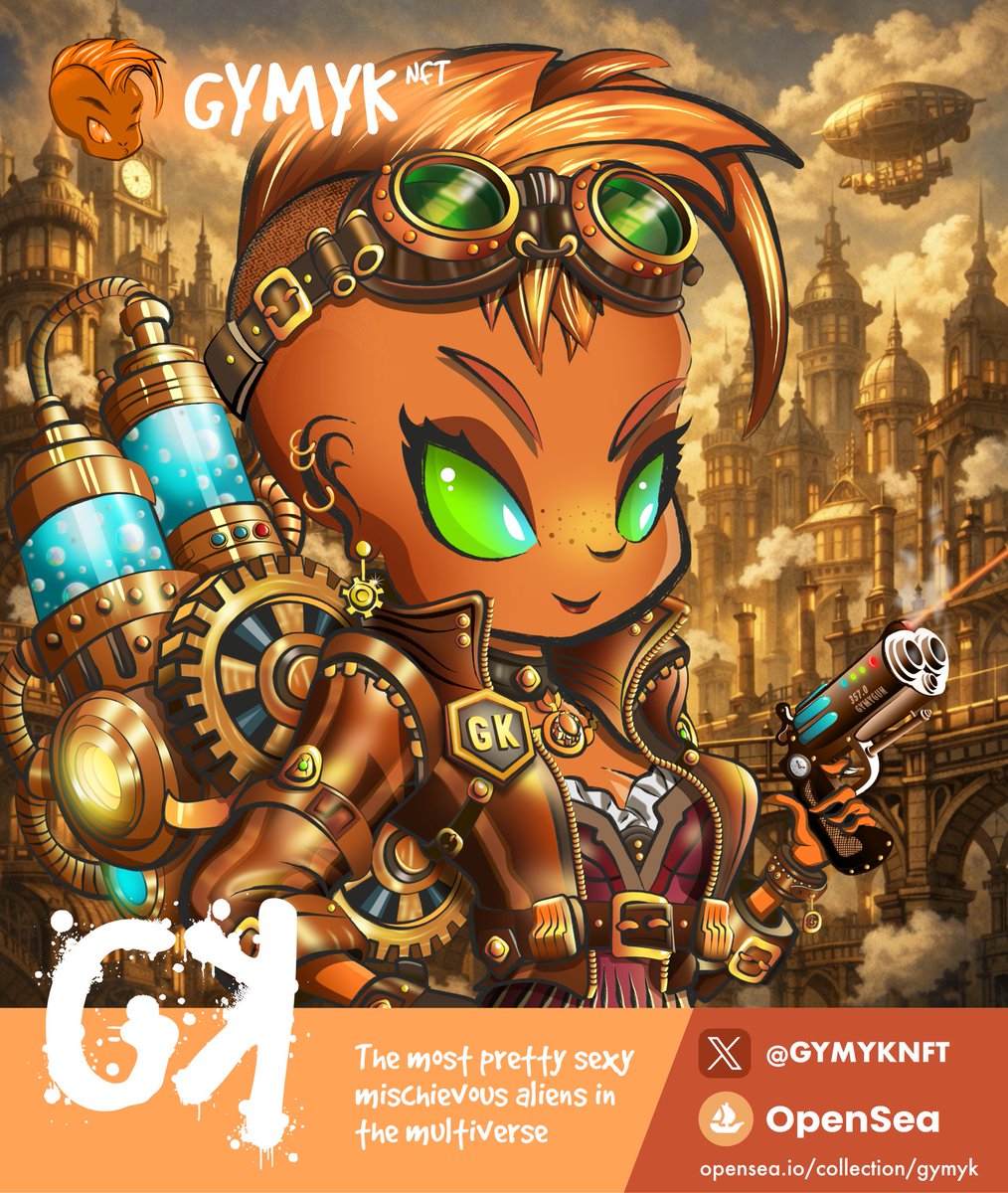 Hp24224664's tweet photo. 🔥 AUCTION START🔥

Yeahhhhh !! The time is arrived!! Le'ts go for put a bid for the great news one🔥����

'Steampunk Gymyk' is now on line! It's the last one of the limited serie of Gymyk Gun!! Don't hesitate !! 😎

Starting at 0.017eth🚀🚀

https://t.co/P9eEL9nI32

#NFTCommunity https://t.co/Y4ACkfMsbu