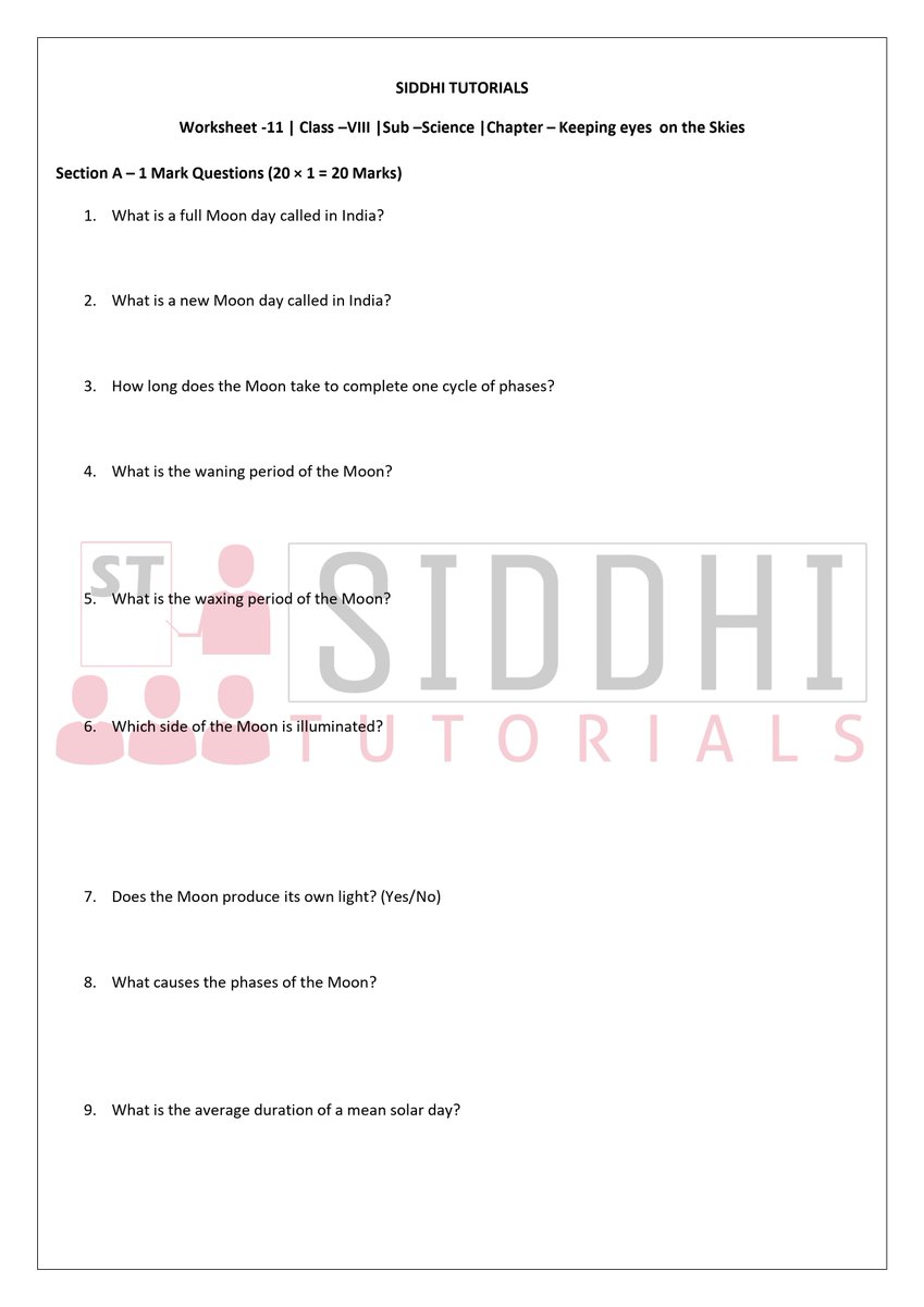 siddhi_tutorial's tweet image. Class VIII – CBSE | Science (Curiosity) at Siddhi Tutorials 🌟
📘 Chapter: Keeping Eyes on the Skies

🎯 Build curiosity, confidence, and a love for Science in your child!
📞 Contact Now: 9861902023
📍 Address: Kalinga Vihar, Bhubaneswar
#SiddhiTutorials #CBSEClass8 #Science