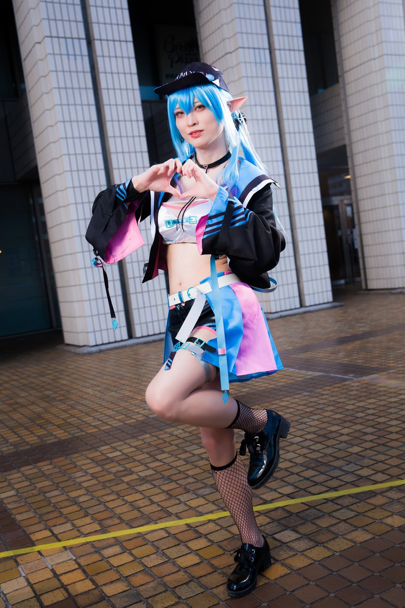 Cosplay】ホロライブ 雪花ラミィちゃん サイバー衣装 📸:@Karium_Photo