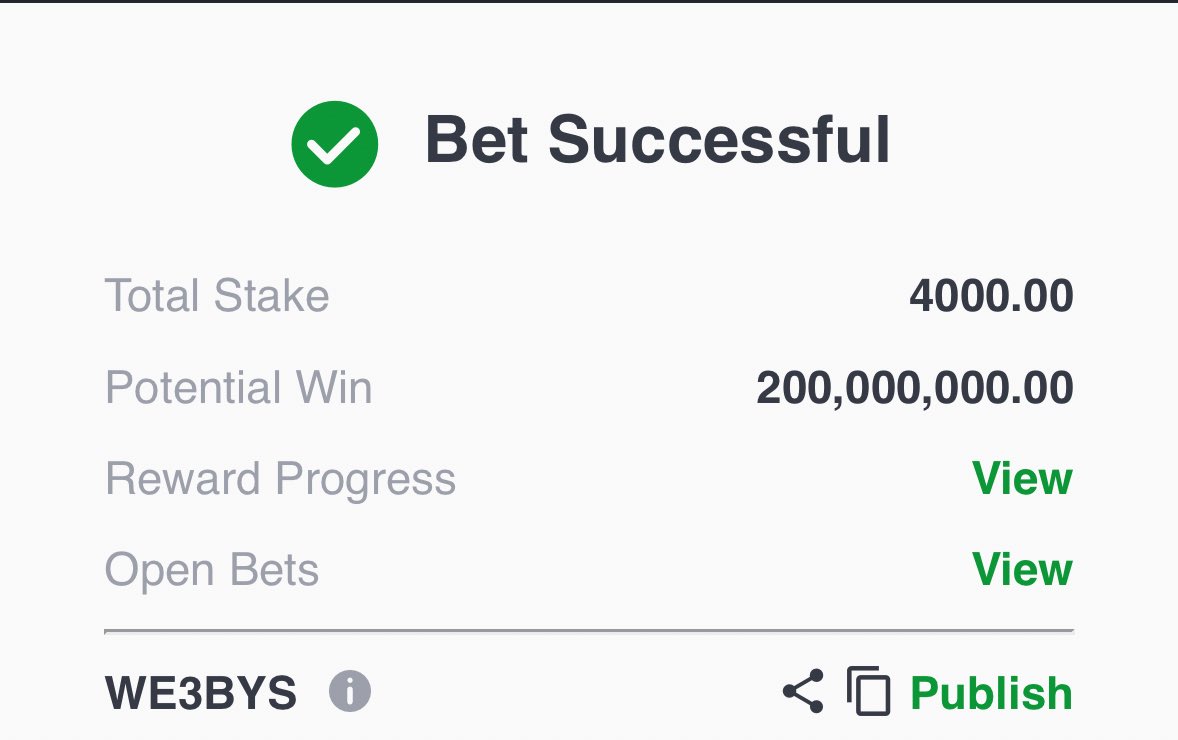 28k odds (Life Changing Odds) 😒

WE3BYS