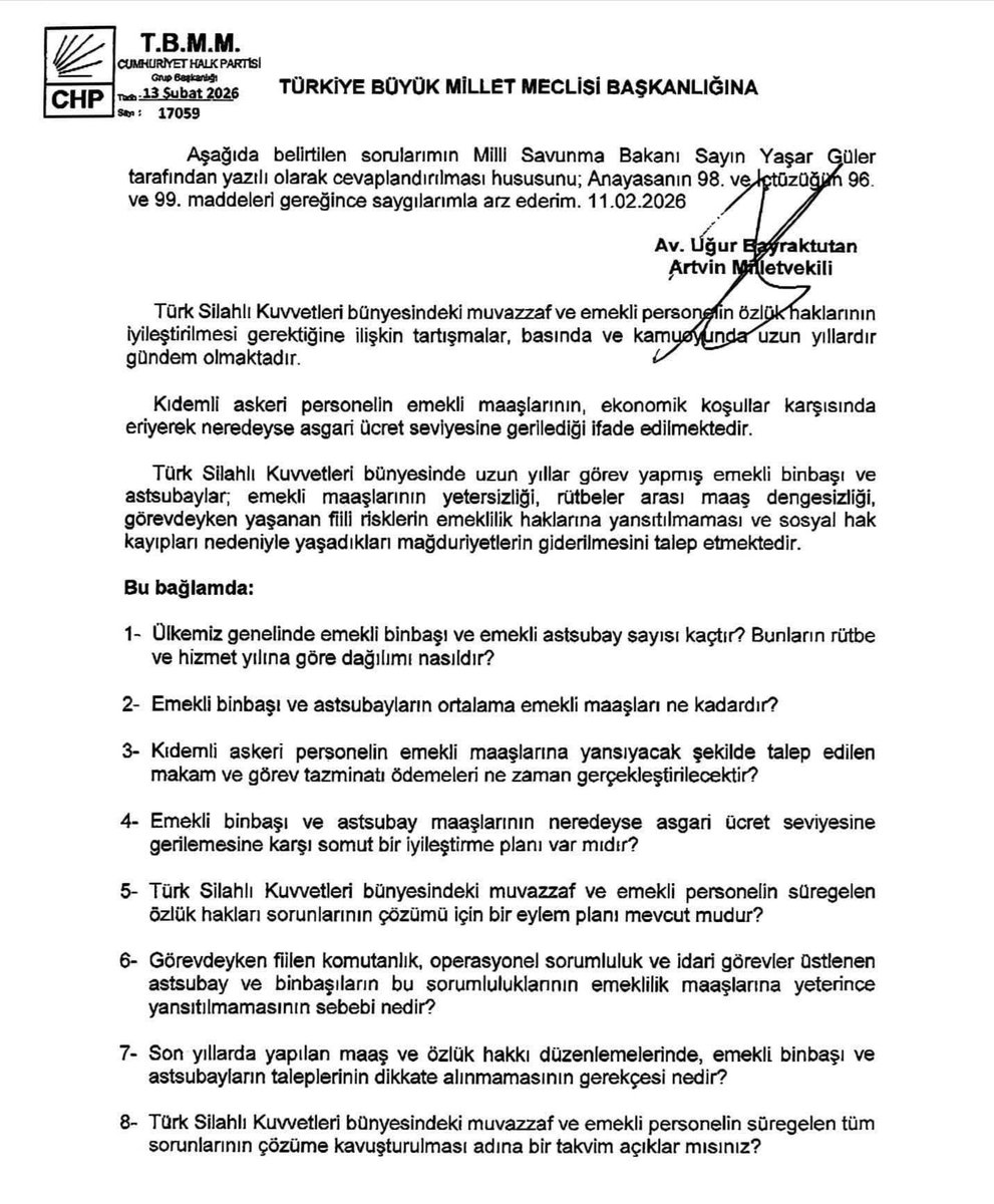 Hadi cevaplayın bakalım. Astsubaylar bekliyor