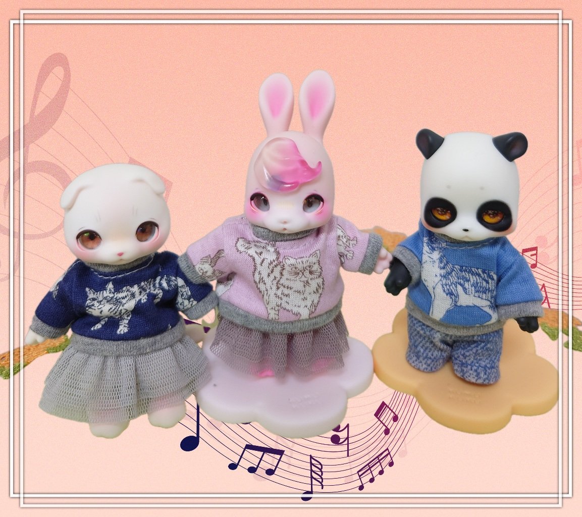 Dolly Tiara様(@dollytiara)から猫柄のお洋服が届いていました💕いつも