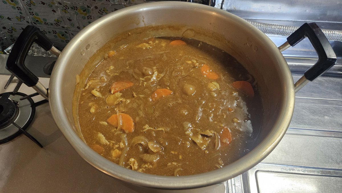 カレー10人前作ったンゴ🍛🐖