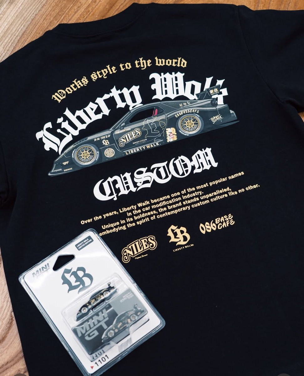 libertywalk × 086BASE-CAFE コラボTシャツ＆ミニカー 数量限定です