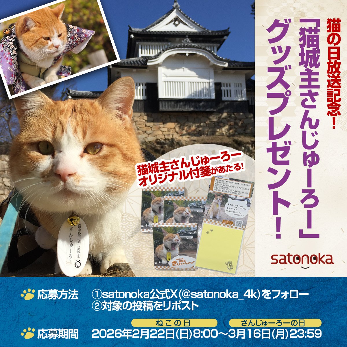 備中松山城 猫城主 さんじゅーろー (@sanju_ro_) / Posts / X