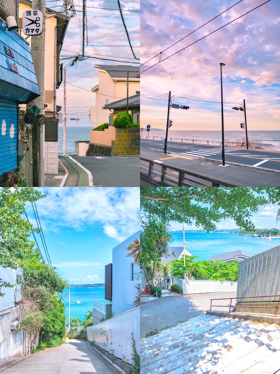 海のある景色。