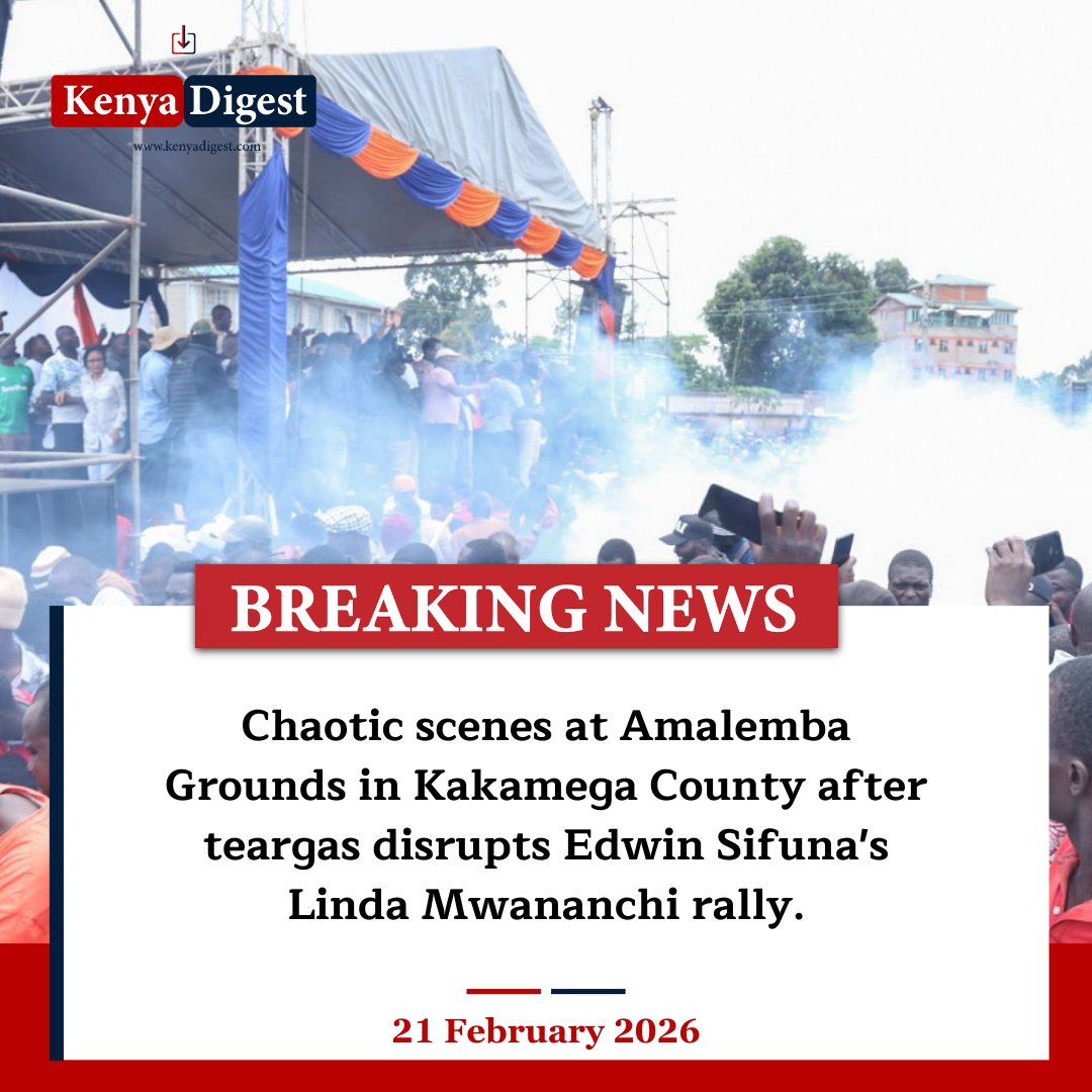 Linda Mwananchi rally organised by Edwin Sifuna and other ODM Party rebels turns chaotic after teargas lobbed.