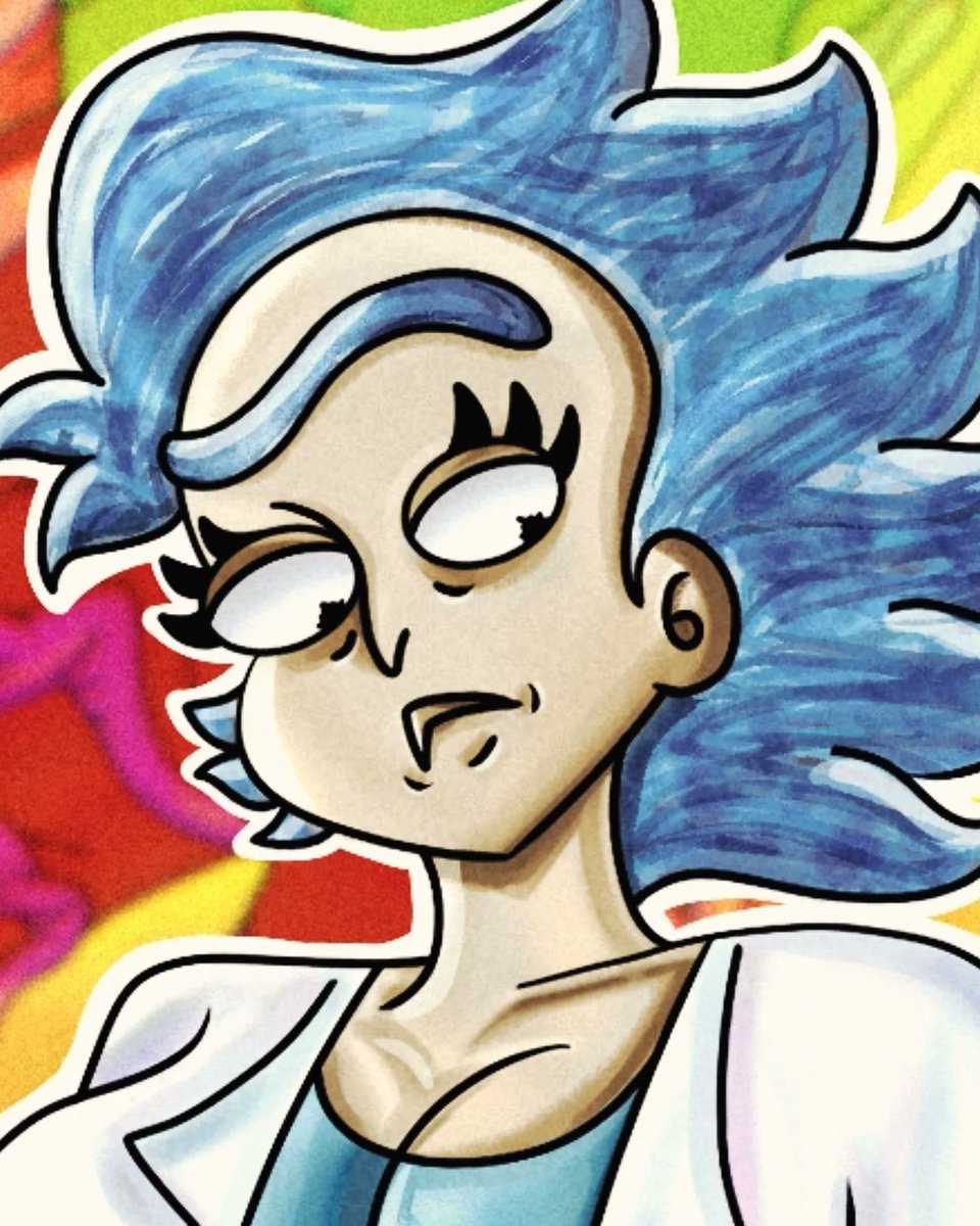 Pikacharizard08's tweet photo. RICK SÁNCHEZ BECOMES RICKINILLA SÁNCHEZ 

Remember Lockhartman's invention? Well, another inventor has arrived to test this machine. Now he's saying: Look at me, Morty, I'm a girl... I'm Ricknilla!!!

#rickandmorty #ricksanchez #fanart #art #ArtistOnTwitter https://t.co/5bk7yDwrH1