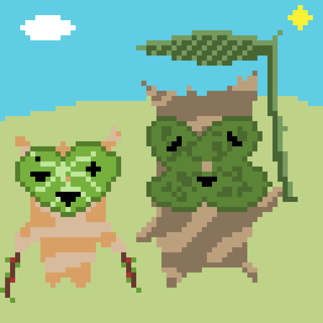 Realavilink's tweet photo. Happy 40th anniversary to the greatest video game franchise of all time.

A modest little korok #pixelart attempt for #Zelda celebration. https://t.co/GLHPIFsmmm