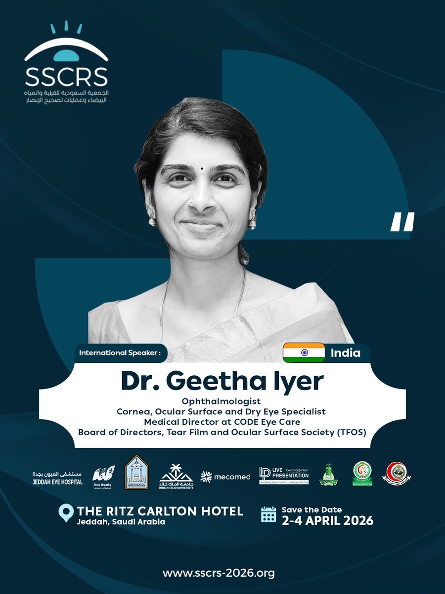جمعية القرنية والماء الأبيض وتصحيح الإبصار SSCRS tweet media