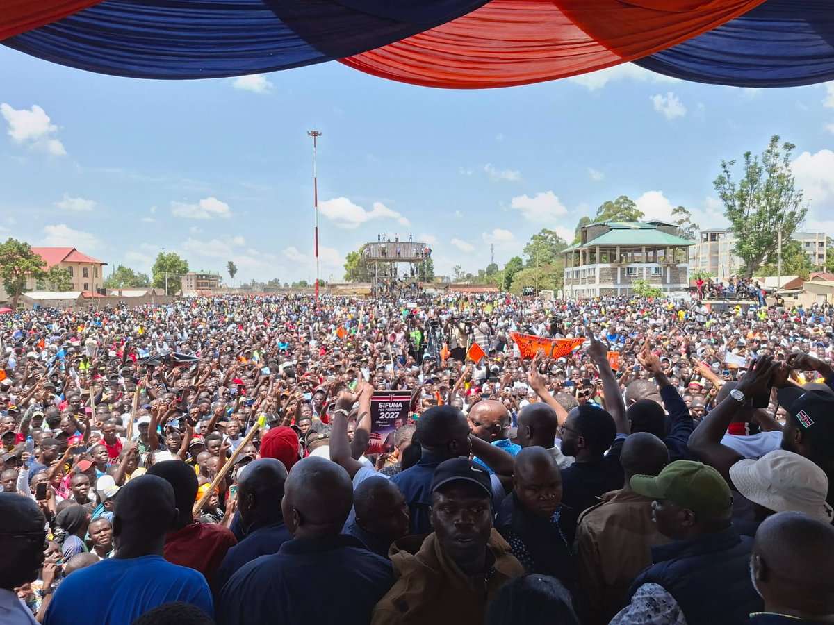 Kakamega is a sign of changes coming very soon in the political scene. It's a generational change in Kenyan politics. 
#Kakamega 
#TukutaneKakamega <a href="/edwinsifuna/">Edwin Sifuna</a> 
#Osotsi