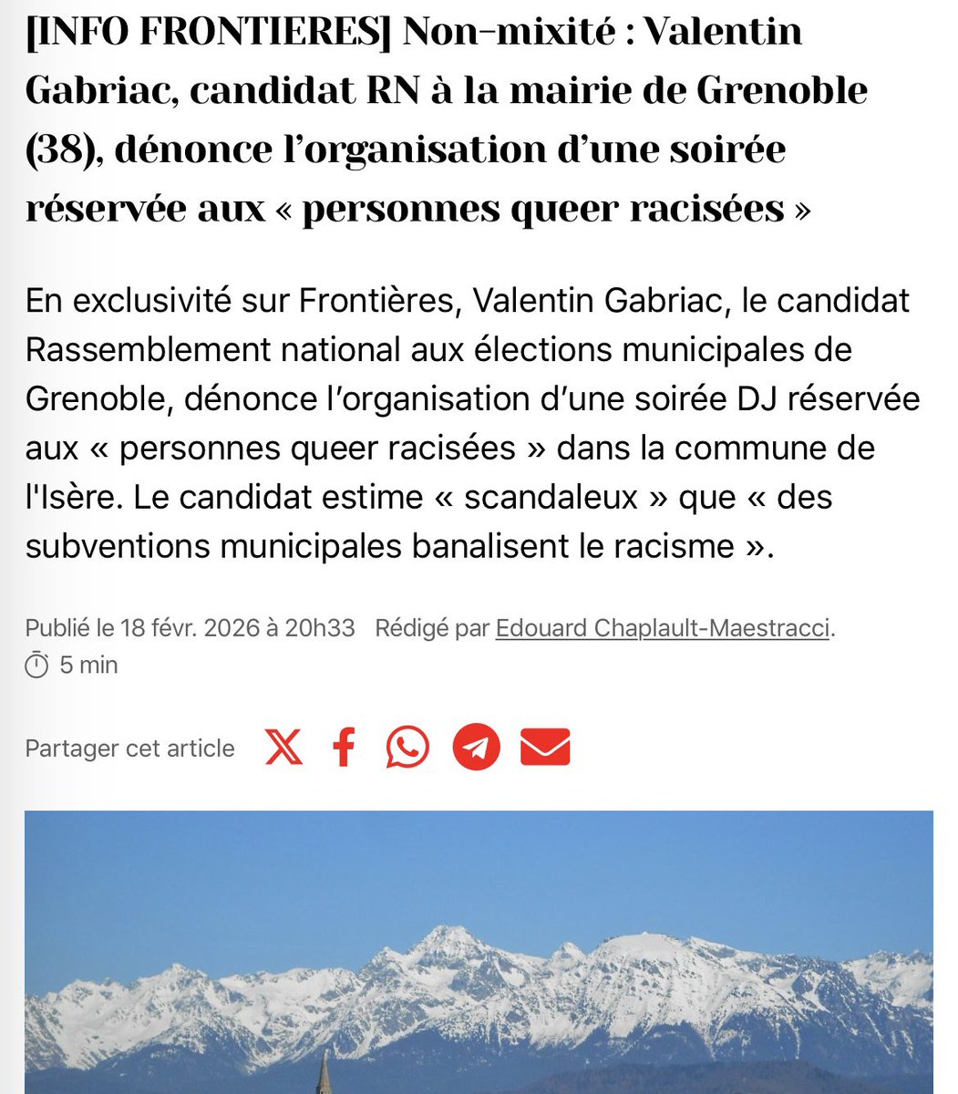 ❌ 🥶 𝗦𝗨𝗕𝗩𝗘𝗡𝗧𝗜𝗢𝗡𝗡𝗘́ 𝗣𝗔𝗥 𝗩𝗢𝗦 𝗜𝗠𝗣𝗢̂𝗧𝗦

Ce soir, dans un centre soutenu par l’argent public, se tient une “soirée DJ” discriminante …hallucinant !

Avec nous : priorité à la santé. PAS un centime pour ce type de dérives. Votez pour la rupture !