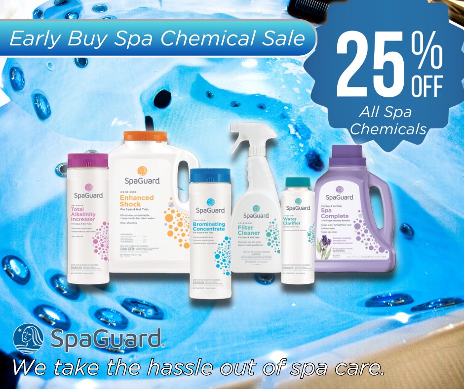 LeisurePoolJax's tweet image. Chill Out and Save: Dive into Our Winter Spa Chemical Sale! 💙
#SpaGuard #BioGuard