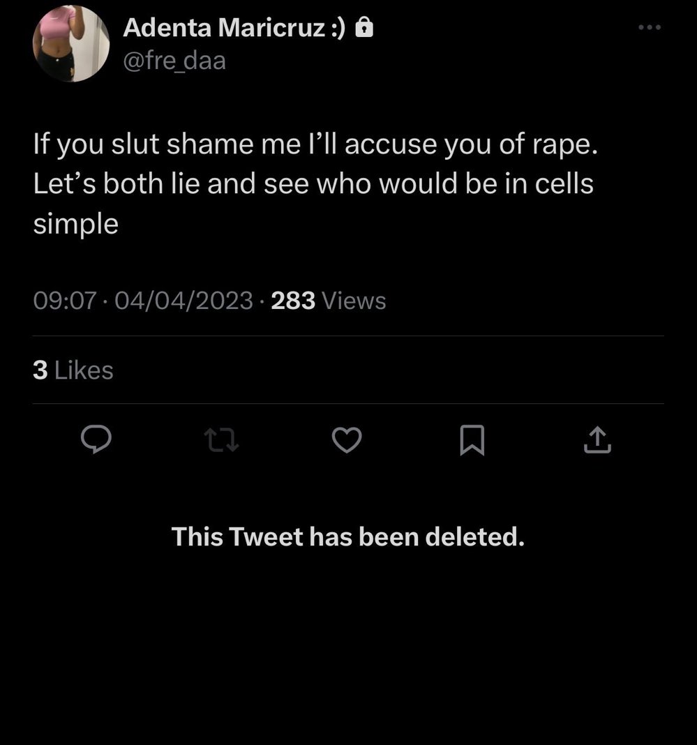That one deleted post 😭