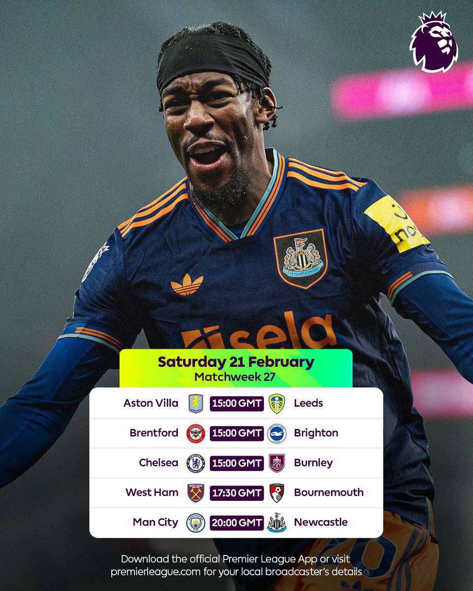 Premier League Matchday 27 is here! 🔥Plenty of goals, drama, and surprises loading… Who’s taking the 3 points today?