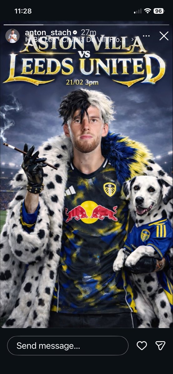 Anton Stach’s latest Insta post…
Loves the film tie-ins, though ‘De’vil’ and ‘Villa’ is a bit of a leap this time 😆