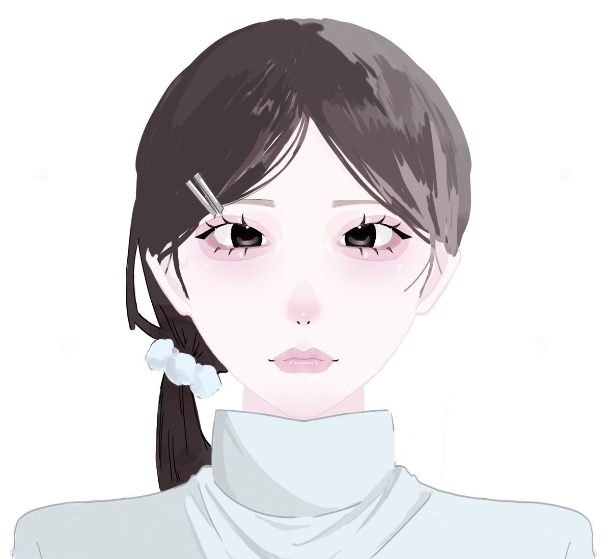 #絵描きさんと繋がりたい
#イラスト 
メイク前(？)を描いてからメイクしてくの好き