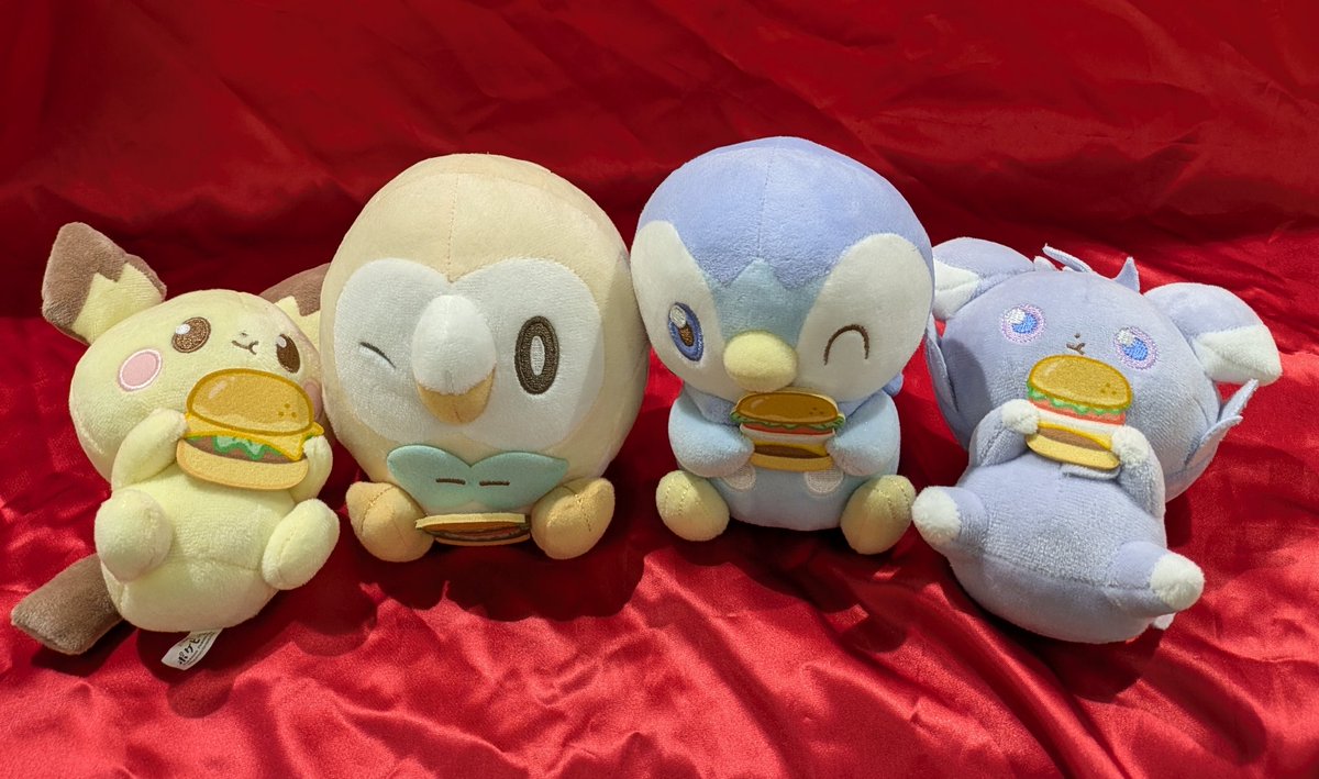 🍔景品情報🍔】 ポケピース ぬいぐるみ おいしいじかん～ピチュー