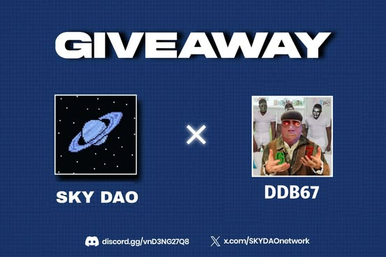 𝗚𝗶𝘃𝗶𝗻𝗴𝗮𝘄𝗮𝘆 𝟏𝟐𝐱 𝐖𝐋 𝗙𝗼𝗿 𝗨𝗽𝗰𝗼𝗺𝗶𝗻𝗴 𝗛𝘆𝗽𝗲 𝗣𝗿𝗼𝗷𝗲𝗰𝘁-
<a href="/dumbdegenboy67/">dDb67</a>

 To enter the giveaway : 
• Follow
<a href="/Skydaox/">SKY DAO</a> 
<a href="/dumbdegenboy67/">dDb67</a>
<a href="/TopGangstar0/">Top G</a> 
• Like, RT, Drop evm address. 
• 24 hrs!