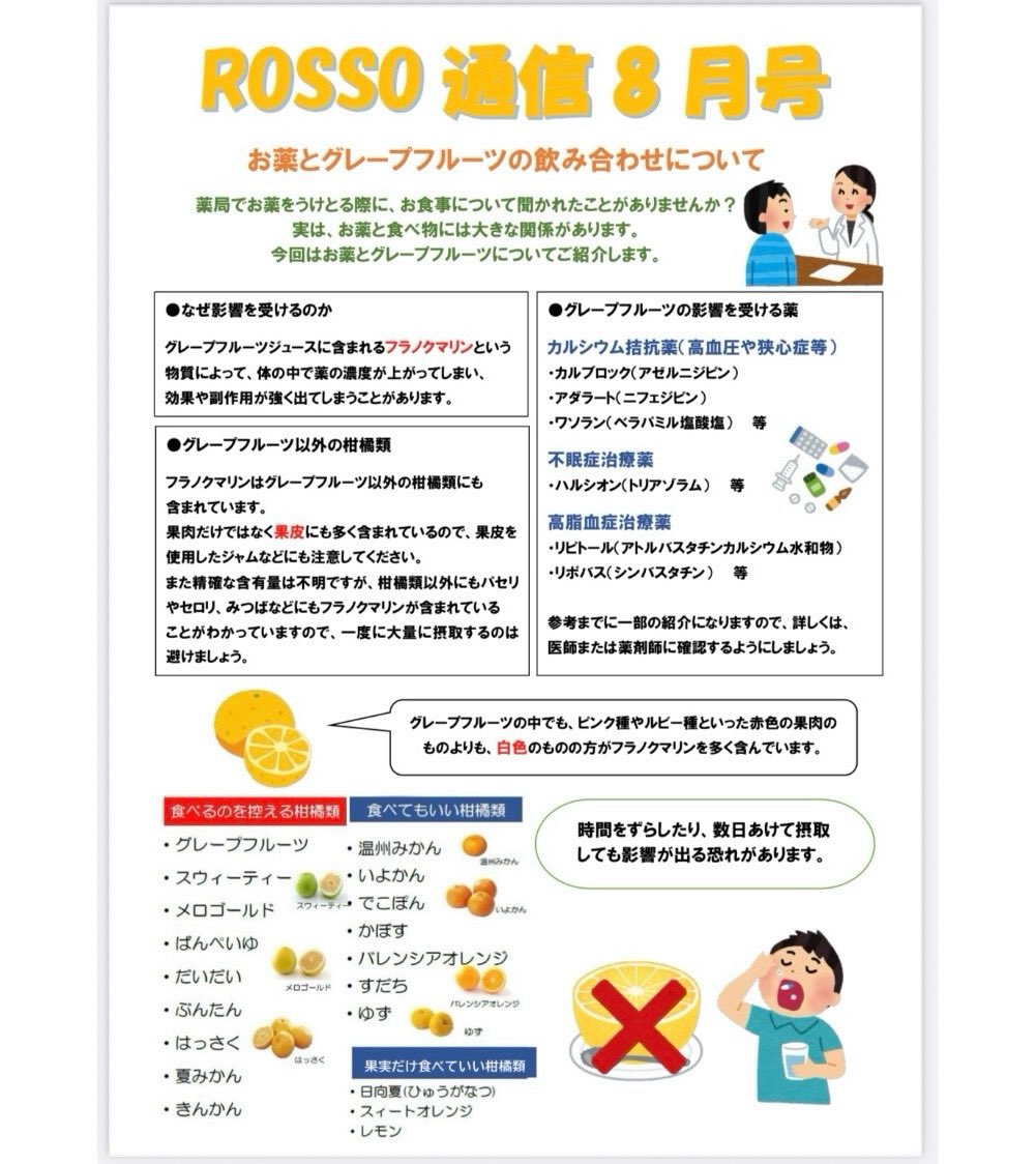 グレープフルーツ 薬 飲み 合わせ