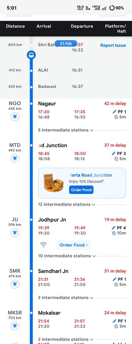 vikas948796's tweet image. My train's status is all over the place! 😩 @IRCTCofficial, why does ixigo show different delay info compared to the official updates? 😠 It says 2:55 hrs late, but then 19 min delay. What's the real story? 😤 #TrainStatus