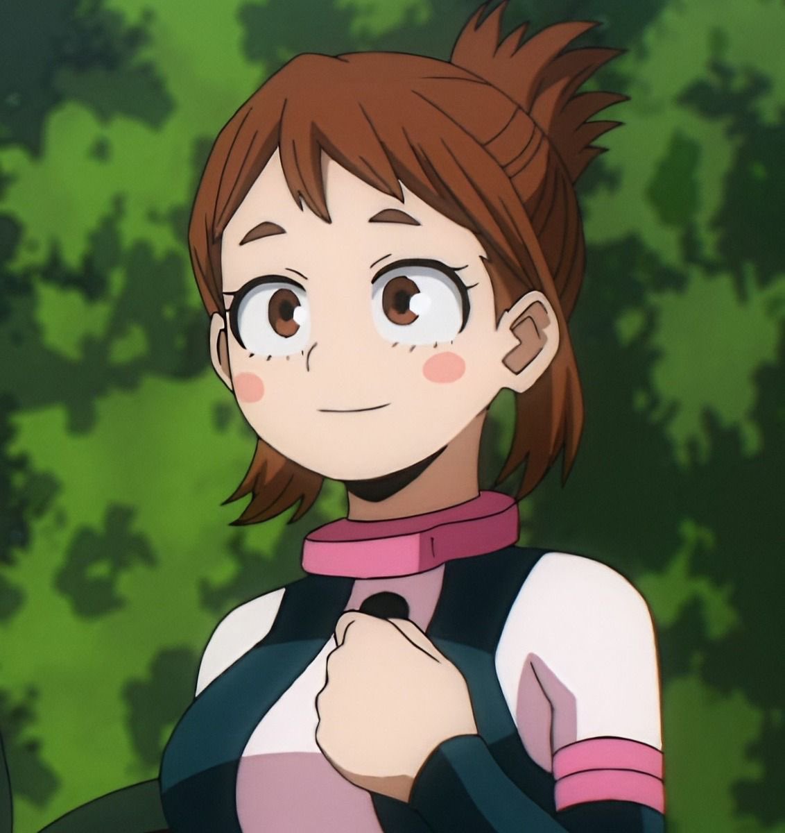 shotochewer's tweet photo. i need more of ochako with her hair up this was her best look WOW she is the cutest girl in the world https://t.co/OM9Fb1MY3Y