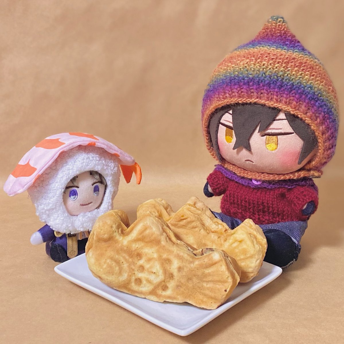 伽羅ちゃん長谷部くん…クレープ食べられなくてごめんね…寒いのに遠出に付き合ってくれてありがとう😭詫びむっちゃんだよ…美味しいよ…