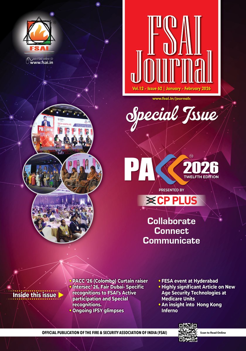 FSAI Journal (Jan–Feb 2026) – Special Issue is live.

Featuring PACC ’26 preview, Intersec highlights &amp; next-gen security insights.
online.fliphtml5.com/phyzn/vyrk/

#FSAIJournal #PACC2026 #FireSafety #SecurityIndustry #IndustryUpdates