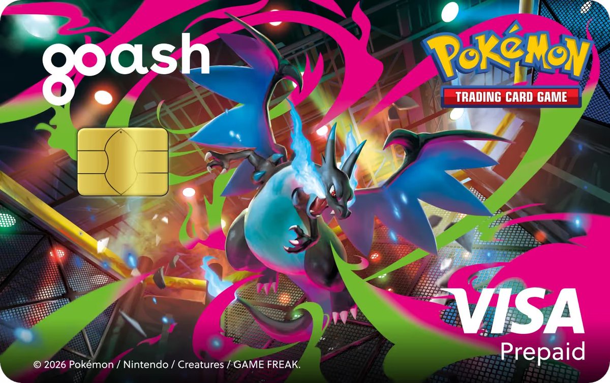 PokeGetInfoMain's tweet photo. 【ポケカ海外情報】
海外にてメガリザードンXやメガゲンガーなどポケモンカードのイラストが描かれたデビットカードが登場

デザインは「Phantasmal Flames」パッケージイラスト

#ポケカ #ポケモンカード https://t.co/svI1UvcW72