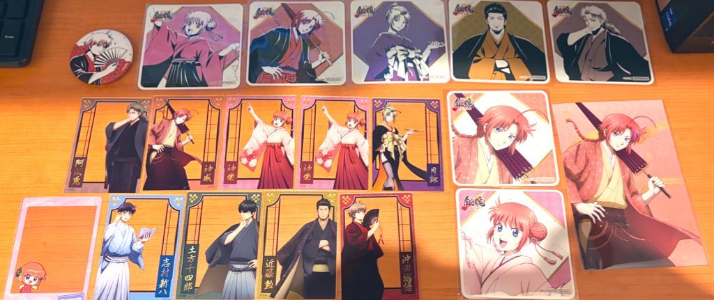 銀魂 春のぶらり旅 交換 譲渡 缶バッジ トレーディングカード