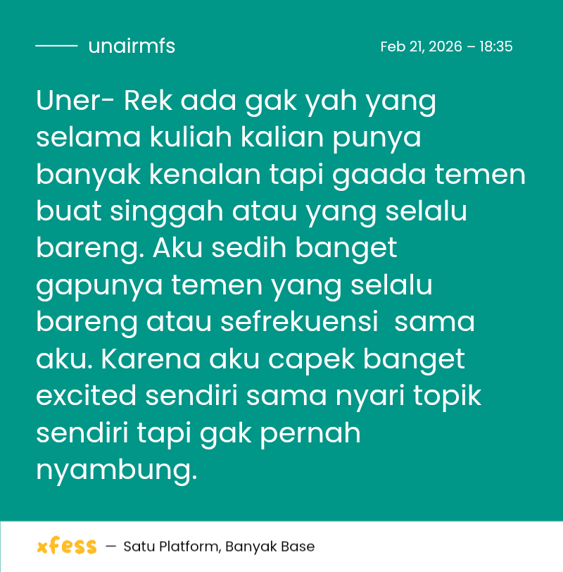 UNAIR MENFESS (SEMUA BISA KIRIM MENFESS!) tweet media