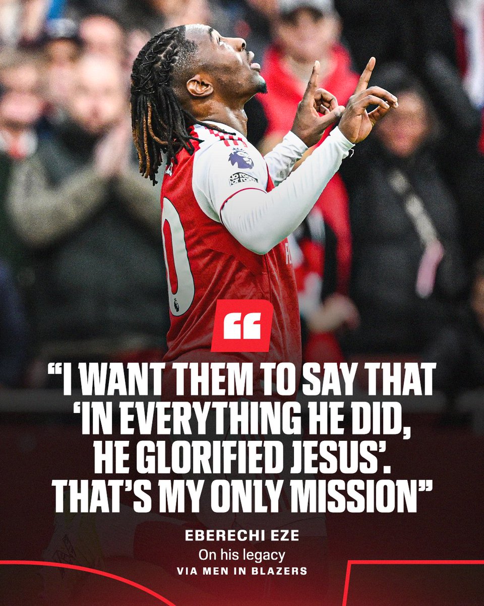 Eberechi Eze reflects on his dream Arsenal legacy 💭