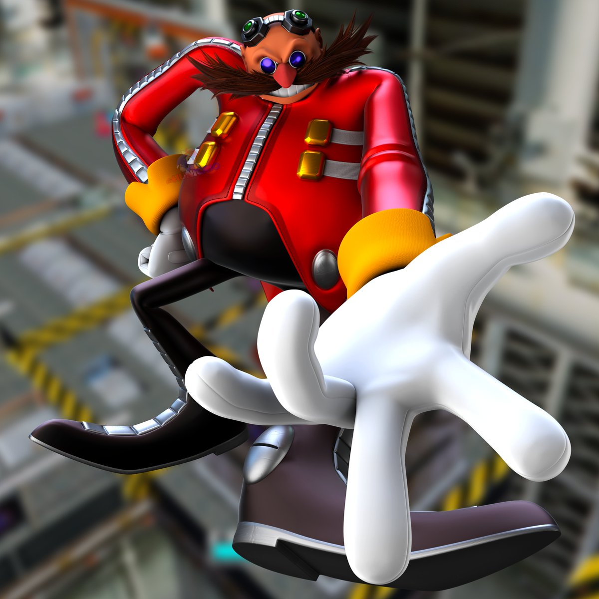 I tend to do a lot of Sonic Adventure poses