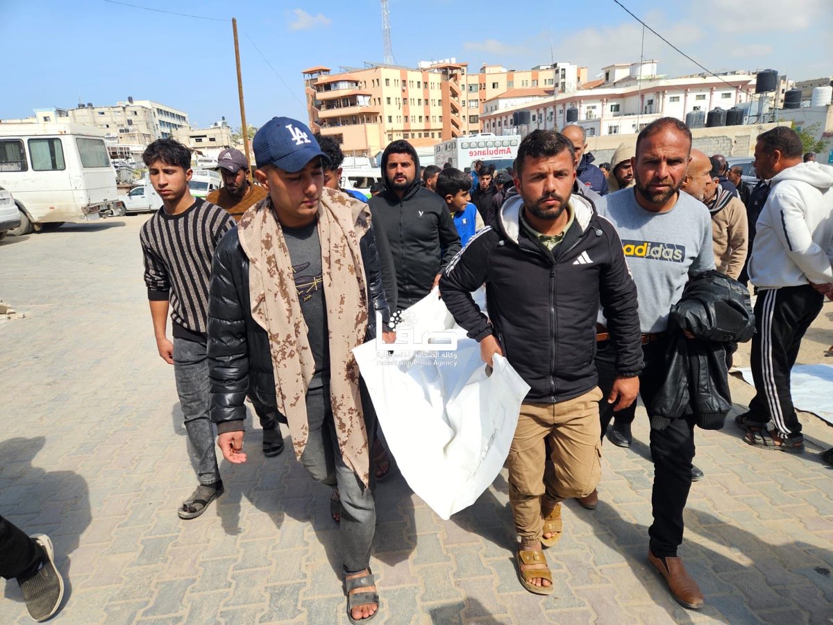 💥Displaced person Osama al Najjar has been killed by Israeli fire in Khan Younis