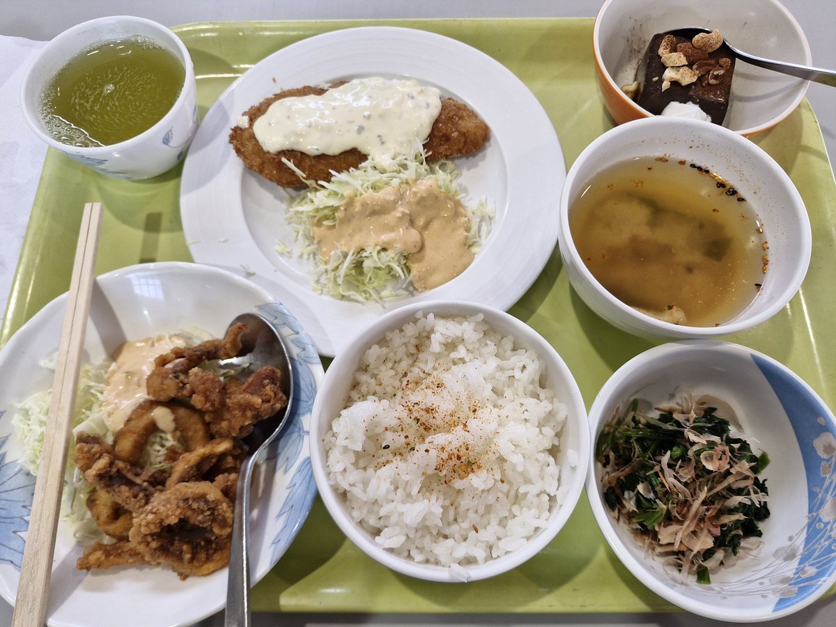 Waktu tinggal di Jepang dulu gampang banget buat turun BB karena bisa kehitung perkiraan calori intake nya.

Makanan lengkap sebanyak ini total kalorinya 1025 kcal. Khusus lauk dan nasi, biasanya dibagi 2, buat siang dan malam 😁