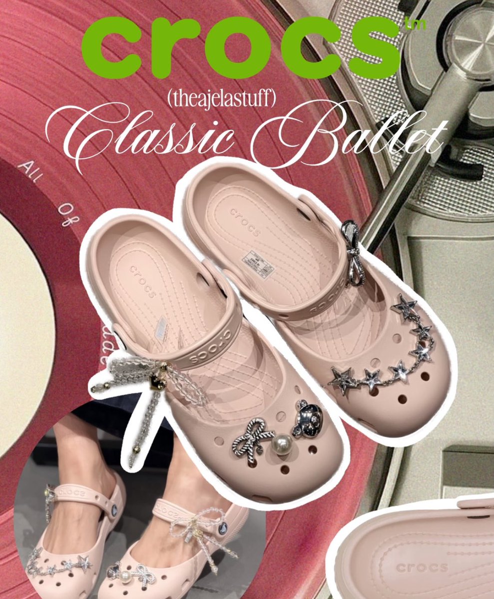 jacfkpot's tweet image. these Crocs Classic Ballet are absolutely gorgeous