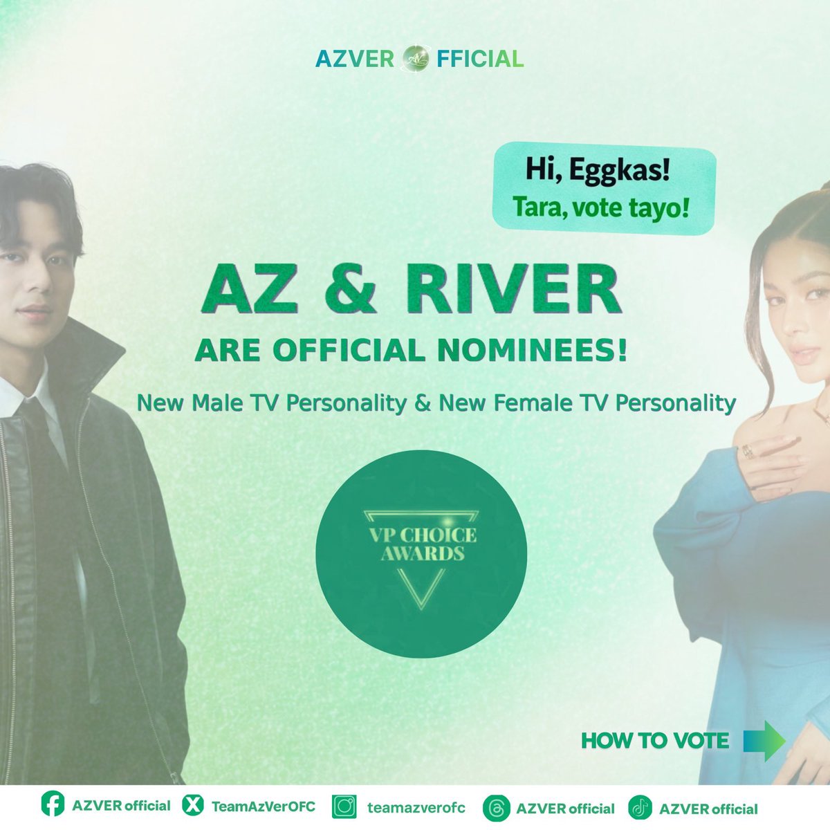 Hi Eggkas 🐣 It’s time to show up once again for Az and River! 💚 📌 Cast ...